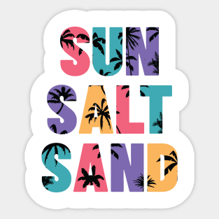 Sun Salt Sand Vintage v7 Sticker